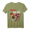 Kinder 7. Geburtstag Fußball T-Shirt für Jungen - Coole Dab Pose, Fußballmotiv und Zahl 7 als Geschenkidee für Geburtstagskinder
