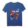 Kinder 7. Geburtstag Fußball T-Shirt für Jungen - Coole Dab Pose, Fußballmotiv und Zahl 7 als Geschenkidee für Geburtstagskinder