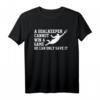 Herren Fußball Torwart T-Shirt mit Spruch - Klassisch geschnitten, doppelt genähter Saum, ideales Geschenk für Torhüter und Fußballfans