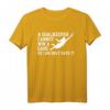 Herren Fußball Torwart T-Shirt mit Spruch - Klassisch geschnitten, doppelt genähter Saum, ideales Geschenk für Torhüter und Fußballfans