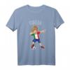 Dabbing Fußball Mädchen mit Italien Trikot - Kinder Italia T-Shirt für Fußballfans, Geburtstagsgeschenk & Fanartikel