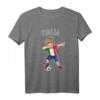Dabbing Fußball Mädchen mit Italien Trikot - Kinder Italia T-Shirt für Fußballfans, Geburtstagsgeschenk & Fanartikel