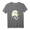 Kinder 6. Geburtstag Junge Fußballer Fußball T-Shirt - Cooles Geburtstagsoutfit für kleine Fußballfans