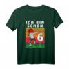 Kinder Fußball Geburtstag T-Shirt für 6-Jährige - Cooles Geschenk mit Dab Tanz Pose, Fußball & Zahl 6 für Jungen & Mädchen