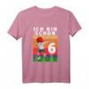 Kinder Fußball Geburtstag T-Shirt für 6-Jährige - Cooles Geschenk mit Dab Tanz Pose, Fußball & Zahl 6 für Jungen & Mädchen