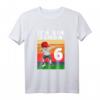 Kinder Fußball Geburtstag T-Shirt für 6-Jährige - Cooles Geschenk mit Dab Tanz Pose, Fußball & Zahl 6 für Jungen & Mädchen