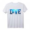 Taucher T-Shirt - DIVE Tauchen Urlaub Ozean Shirt als Geschenk für Meeresliebhaber und Tauchfans