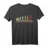 Tennisspieler Sprüche Tennis Sport Evolution Aufschlag T-Shirt – Lustiges Tennis Motiv für Hobby- und Profispieler, ideal als Geschenk zu Weihnachten oder Geburtstag