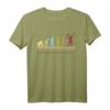 Tennisspieler Sprüche Tennis Sport Evolution Aufschlag T-Shirt – Lustiges Tennis Motiv für Hobby- und Profispieler, ideal als Geschenk zu Weihnachten oder Geburtstag