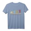 Tennisspieler Sprüche Tennis Sport Evolution Aufschlag T-Shirt – Lustiges Tennis Motiv für Hobby- und Profispieler, ideal als Geschenk zu Weihnachten oder Geburtstag
