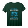 Lustiges Gamer T-Shirt - Zum Zocken geboren zum Arbeiten gezwungen mit Gaming Controller Motiv für Männer und Frauen