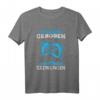 Lustiges Gamer T-Shirt - Zum Zocken geboren zum Arbeiten gezwungen mit Gaming Controller Motiv für Männer und Frauen