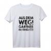 Gartenarbeit Aus dem Weg Gärtner im Einsatz! Hobbygärtner T-Shirt – Perfekt für Gartenliebhaber und Schrebergartenfreunde zu Weihnachten & Geburtstag