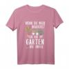Garten Geschenk Damen Floristin Hobbygärtner T-Shirt mit Blumenmotiv für Gartenliebhaber und Landschaftsgärtner