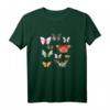 Damen Schmetterlinge Shirt im Retro / Vintage Design - Perfektes Geschenk für Naturliebhaberinnen, Gartenfans & Freunde