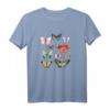 Damen Schmetterlinge Shirt im Retro / Vintage Design - Perfektes Geschenk für Naturliebhaberinnen, Gartenfans & Freunde