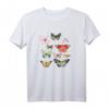 Damen Schmetterlinge Shirt im Retro / Vintage Design - Perfektes Geschenk für Naturliebhaberinnen, Gartenfans & Freunde