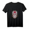 Mexikanischer Bunter Totenkopf Blumen Rosen Hippie-Kostüm Tank Top – Perfekt für Fasching, Karneval & Blumenliebhaberinnen
