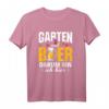 Garten und Bier Darum bin ich hier Gärtner Hobbygärtner T-Shirt - Lustiges Geschenk für Gartenliebhaber, Botaniker & Rentner
