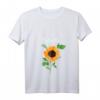 Damen Garten Fee Sonnenblume Pflanzen Blumen Gärtner T-Shirt mit V-Ausschnitt – Perfekt für Hobby- und Landschaftsgärtner, Blumenliebhaber & Gartenfreunde