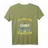 Damen Gärtner T-Shirt - Ich bin der Chef im Garten mit V-Ausschnitt für Hobbygärtnerinnen & Schrebergartenliebhaberinnen