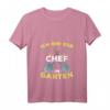 Damen Gärtner T-Shirt - Ich bin der Chef im Garten mit V-Ausschnitt für Hobbygärtnerinnen & Schrebergartenliebhaberinnen