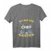 Damen Gärtner T-Shirt - Ich bin der Chef im Garten mit V-Ausschnitt für Hobbygärtnerinnen & Schrebergartenliebhaberinnen