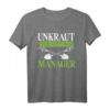 Unkraut Vernichtungs Manager Gartenarbeit T-Shirt - Lustiges Retro Gärtner Shirt für Hobby- und Landschaftsgärtner