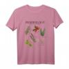 Herbology the art of herbs T-Shirt mit Thymian, Rosmarin, Basilikum & Kamille – Klassisch geschnitten, doppelt genähter Saum für Natur- und Kräuterliebhaber