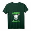 Damen Garden Gangster - Totenkopf T-Shirt mit V-Ausschnitt für Hobby-Gärtnerinnen und Pflanzenliebhaberinnen