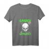Damen Garden Gangster - Totenkopf T-Shirt mit V-Ausschnitt für Hobby-Gärtnerinnen und Pflanzenliebhaberinnen