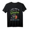 Ich will einfach nur in meinem Garten Bücher Lesen Gärtner T-Shirt – Perfektes Geschenk für Gartenliebhaber, Hobbygärtner & Landschaftsgärtner zu Weihnachten & Geburtstag