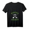 Damen Gärtner Garten Sheriff T-Shirt mit V-Ausschnitt - Lustiges Geschenk für Hobbygärtnerinnen und Gartenliebhaberinnen
