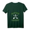 Damen Gärtner Garten Sheriff T-Shirt mit V-Ausschnitt - Lustiges Geschenk für Hobbygärtnerinnen und Gartenliebhaberinnen