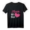 Floristin Mit Herz Blumen T-Shirt – Lustiges Geschenk für Floristinnen, Gärtnerinnen und Blumenliebhaberinnen zum Geburtstag & Weihnachten
