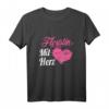 Floristin Mit Herz Blumen T-Shirt – Lustiges Geschenk für Floristinnen, Gärtnerinnen und Blumenliebhaberinnen zum Geburtstag & Weihnachten