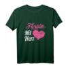 Floristin Mit Herz Blumen T-Shirt – Lustiges Geschenk für Floristinnen, Gärtnerinnen und Blumenliebhaberinnen zum Geburtstag & Weihnachten