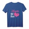 Floristin Mit Herz Blumen T-Shirt – Lustiges Geschenk für Floristinnen, Gärtnerinnen und Blumenliebhaberinnen zum Geburtstag & Weihnachten