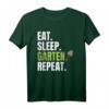 Eat Sleep Garden Repeat T-Shirt – Perfekt für Hobbygärtner, Landschaftsgärtner & Gartenliebhaber als Geschenk für Pflanzen- und Gemüsefreunde