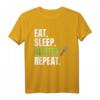 Eat Sleep Garden Repeat T-Shirt – Perfekt für Hobbygärtner, Landschaftsgärtner & Gartenliebhaber als Geschenk für Pflanzen- und Gemüsefreunde