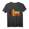 Deutschland und Rumänien Flaggen T-Shirt - Doppelstaatsbürgerschaft, Urlaub & kulturelle Zugehörigkeit zeigen