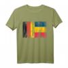 Deutschland und Rumänien Flaggen T-Shirt - Doppelstaatsbürgerschaft, Urlaub & kulturelle Zugehörigkeit zeigen