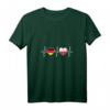 Damen Deutschland und Polen Flaggen T-Shirt mit V-Ausschnitt – Zeige deine doppelte Staatsbürgerschaft, Integration & Liebe zu Deutschland und Polen