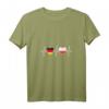 Damen Deutschland und Polen Flaggen T-Shirt mit V-Ausschnitt – Zeige deine doppelte Staatsbürgerschaft, Integration & Liebe zu Deutschland und Polen