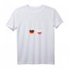 Damen Deutschland und Polen Flaggen T-Shirt mit V-Ausschnitt – Zeige deine doppelte Staatsbürgerschaft, Integration & Liebe zu Deutschland und Polen