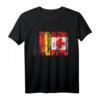 Deutschland & Kanada Flaggen T-Shirt – Doppelstaatsbürgerschaft, Reise- und Geschenkidee für Auswanderer und Weltenbummler