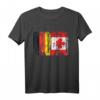 Deutschland & Kanada Flaggen T-Shirt – Doppelstaatsbürgerschaft, Reise- und Geschenkidee für Auswanderer und Weltenbummler