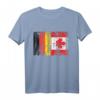 Deutschland & Kanada Flaggen T-Shirt – Doppelstaatsbürgerschaft, Reise- und Geschenkidee für Auswanderer und Weltenbummler