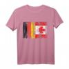Deutschland & Kanada Flaggen T-Shirt – Doppelstaatsbürgerschaft, Reise- und Geschenkidee für Auswanderer und Weltenbummler