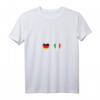 Damen Deutschland und Italien Flaggen T-Shirt mit V-Ausschnitt – Stolz auf doppelte Staatsbürgerschaft, Urlaubsmotiv & kulturelles Statement
